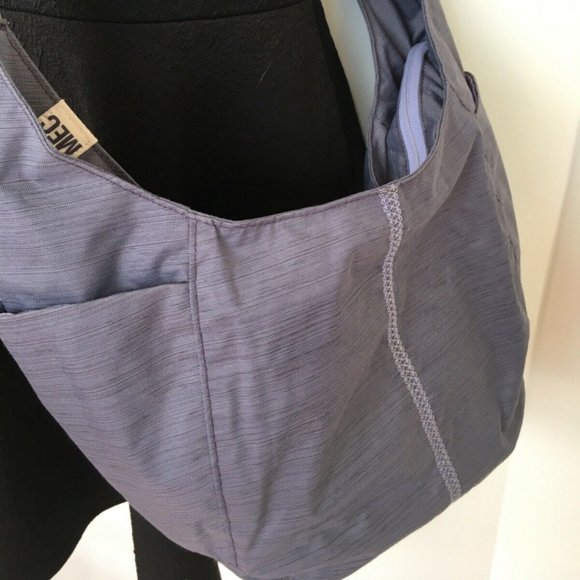 MEC Ella Tote Bag Purple & Grey Cross Body Water B - Picture 3 of 7